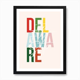 Delaware The First State Color Art Print