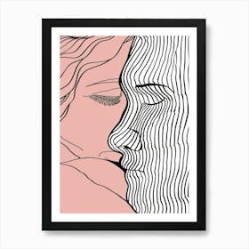 Woman'S Face 142 Art Print