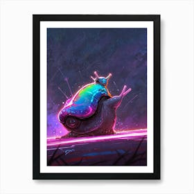 Snail On The Road 2 Art Print