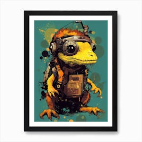 Poster Little Alien With Yellow 1 Art Print