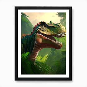 Camptosaurus Illustration Dinosaur Art Print