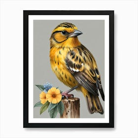 Yellow Finch Art Print