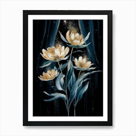 Flowers In The Night Art Print