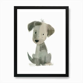 Charming Nursery Kids Animals Puppy 2 Art Print