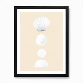 Shell Moon Cycle Poster Abstract Wall Art Boho Print Housewarming Gift INSTANT DOWNLOAD Art Print