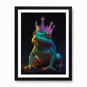 Frog With A Crown Art Print