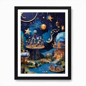 Christmas Village Art Print