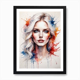 Portrait Of A Woman 5 Art Print