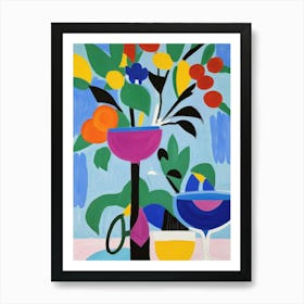 Fruit And Flowers Art Print