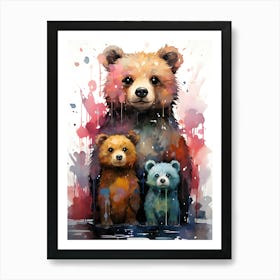 Nature S Embrace Bear At Peace Art Print