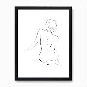 Woman silhouette II Art Print