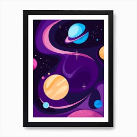 Outer Space 2 Art Print