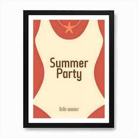 Summer Party 1 Art Print