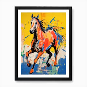 A Horse Painting In The Style Of Fauvist Techniques 2 Art Print