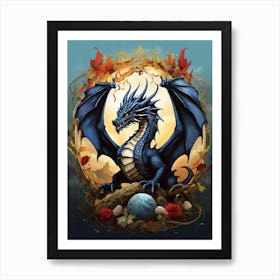 Dragon In The Sky Art Print