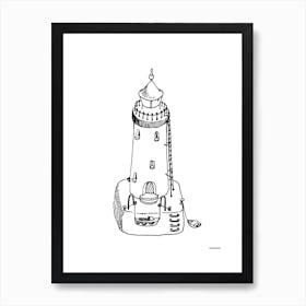 The Moomin Drawings Collection Lighthouse Art Print