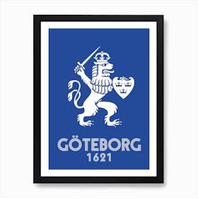 Gothenburg Lion Art Print