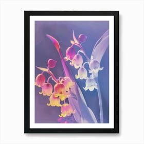 Iridescent Flower Lily Of The Valley 1 Art Print