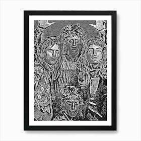 Queen Musical Art Art Print