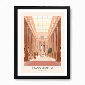 The Prado Museum Madrid Spain Travel Poster Art Print