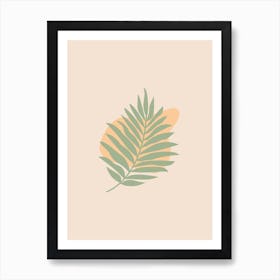 Boho Leaves Art Print