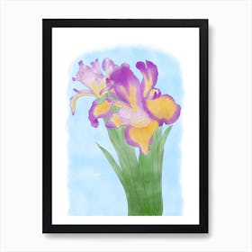 Iris Flower #2 Art Print