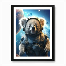 Space Koala Art Print