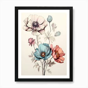 Flowers In A Vase 41 Art Print