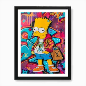 The Simpsons Graffiti 3 Art Print