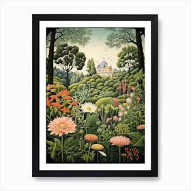 Gothenburg Botanical Garden Sweden Henri Rousseau Style 2 Art Print