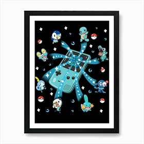 Catch Water Pokemon Art Print