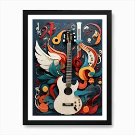 Guitar Art Art Print