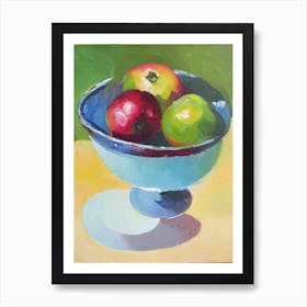 Pomegranate Bowl Of fruit Art Print