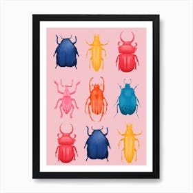 Beetles Art Print