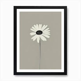 Oxeye Daisy Wildflower Simplicity Art Print