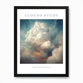 Study Of Clouds Seville, Spain Art Print