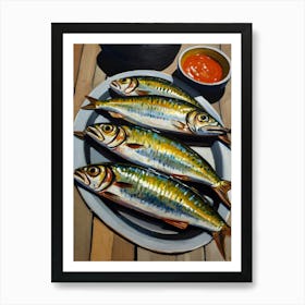 Fish Poster, Cornish Sardines Print, Blue Kitchen Art, British Seafood  Print, Watercolour Sardine Art, Food Lover Birthday Gift -  Israel