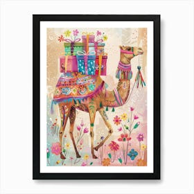 Camel With Gifts 2 Art Print