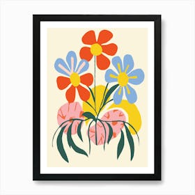 Flowers In A Pot Art Print