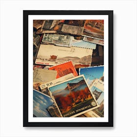 Postage Stamps 12 Art Print