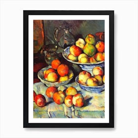 Water Chestnuts Cezanne Style vegetable Art Print