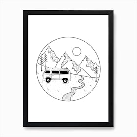 Van Travel Art Print