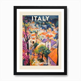 Altamura Italy 4 Fauvist Painting  Travel Poster Art Print