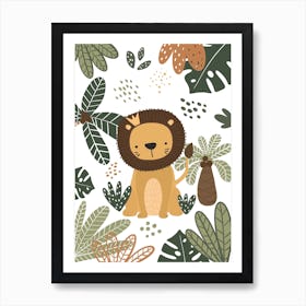 Lion Jungle Animal Art Print