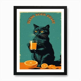 Bless Your Heart Cat Art Print