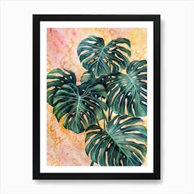 Monstera Leaves Art Print