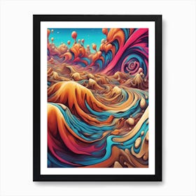 Desert Dunes Print Art Print