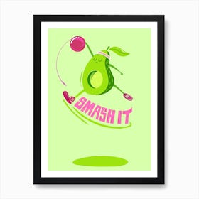 Smash It Green Version Art Print