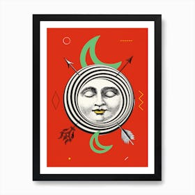 The Moon Tarot Card Art Print