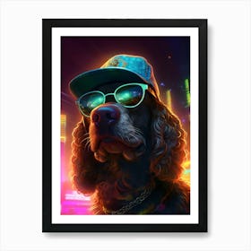 American Water Spaniel Dog Art Print